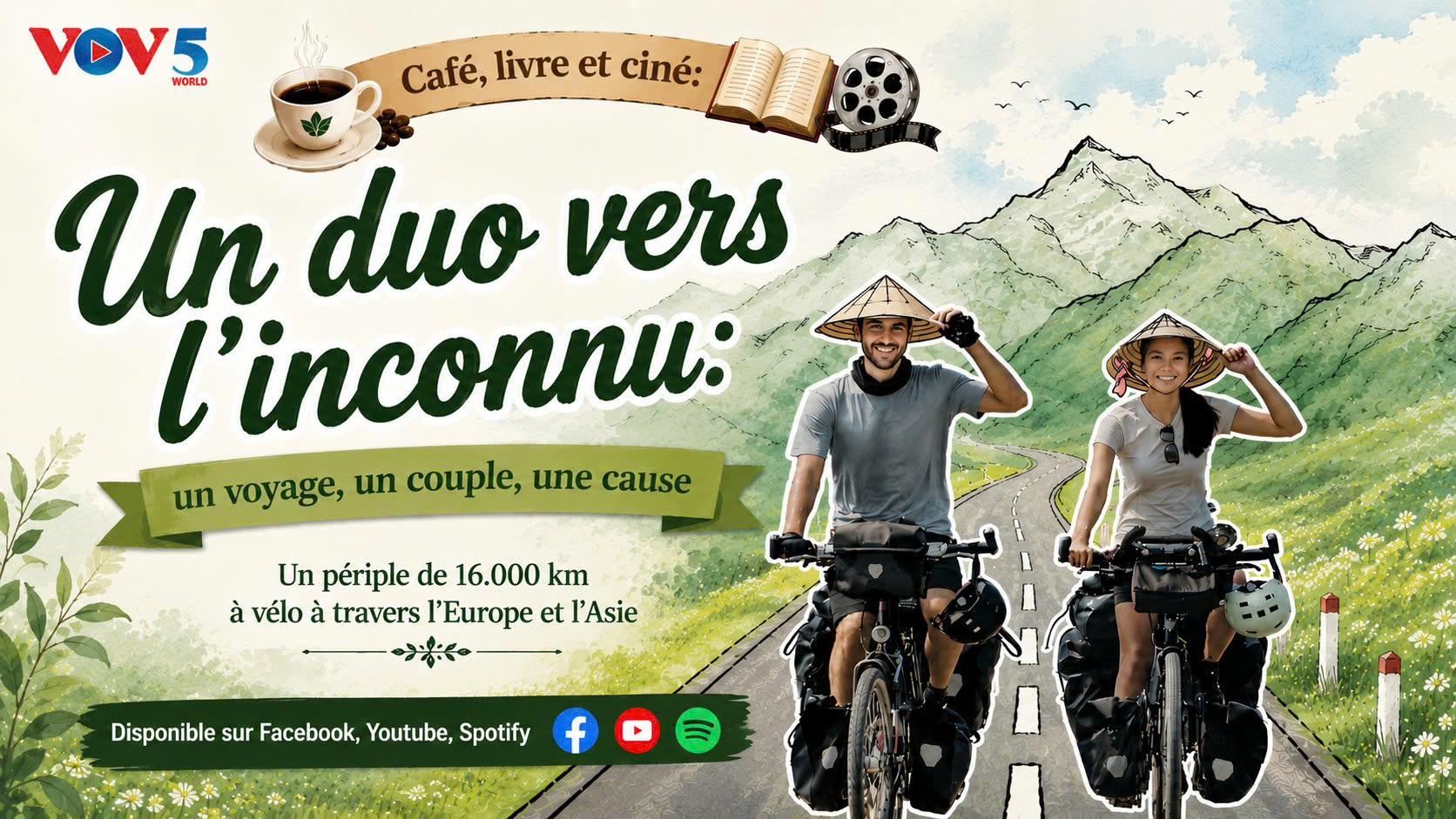 EP5: Café, livre et ciné: Un duo vers l'inconnu: un voyage, un couple, une cause